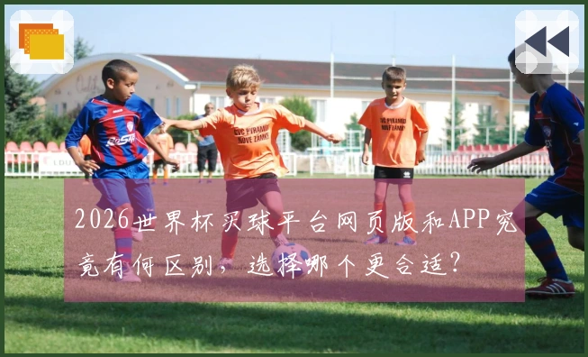 2026世界杯买球平台网页版和APP究竟有何区别，选择哪个更合适？